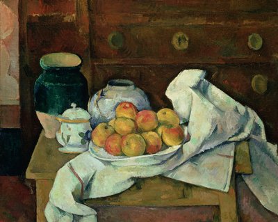 Stilleven met commode, ca. 1887-88 door Paul Cézanne